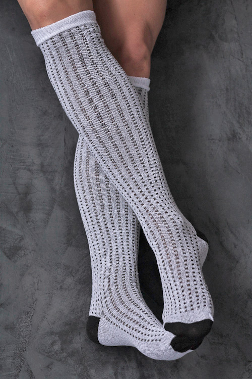 calcetines mujer algodón rayas