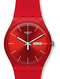 relojes mujer swatch rojo 