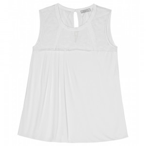 top mujer nina ricci blanco