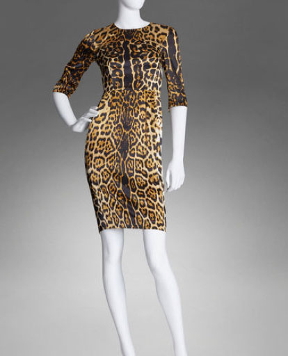 vestidos mujer Yves Saint Laurent leopardo