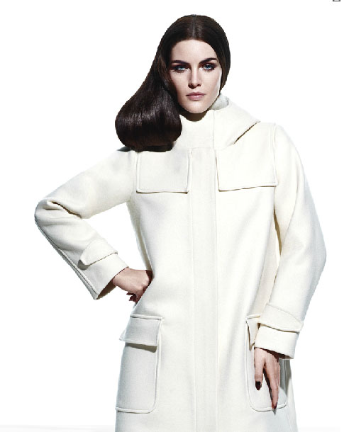 abrigos mujer max mara blanco capucha