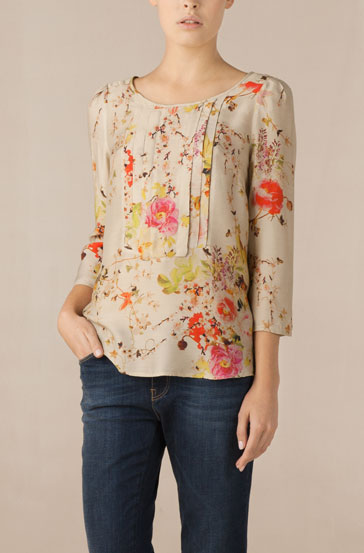 camisas mujer massimo dutti floral 