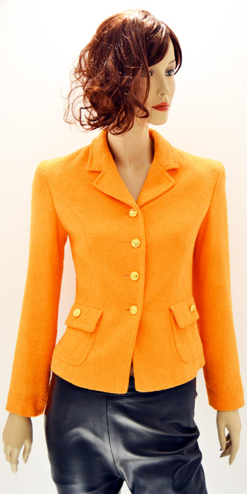 chaqueta mujer swing naranja