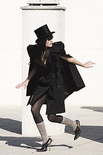 vestido mujer paris negro
