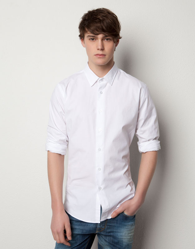 camisa hombre pull and bear