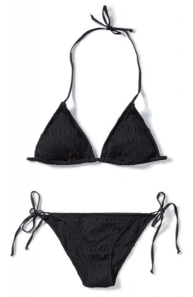 6 bikini mujer zara negro