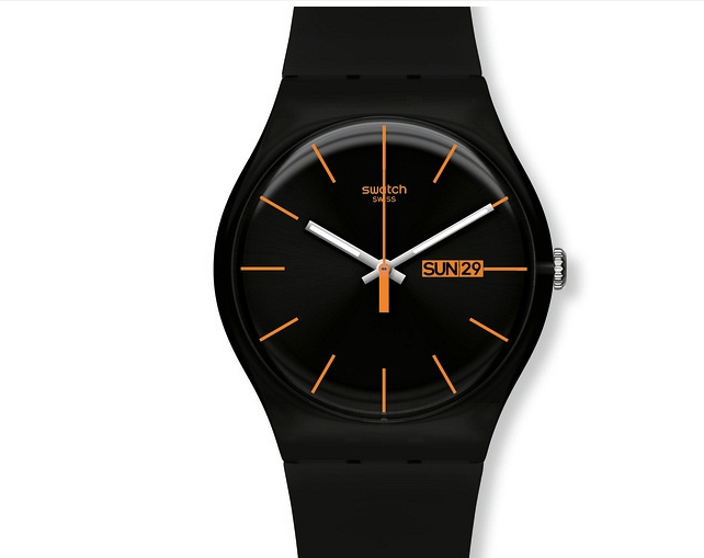reloj swatch negro