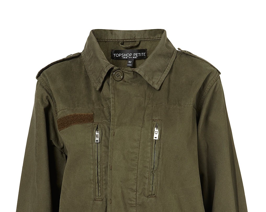 parka mujer topshop militar