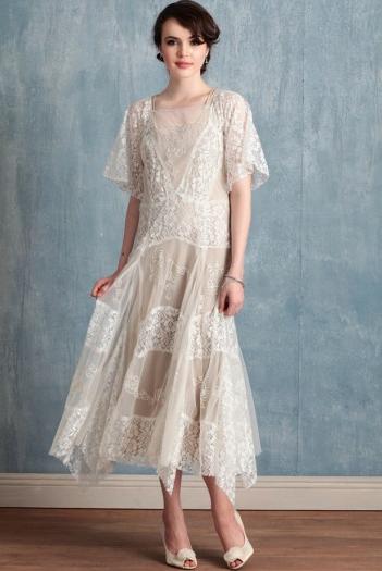 vestido novia ruche vintage