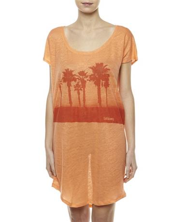 vestido billabong estampado tropical