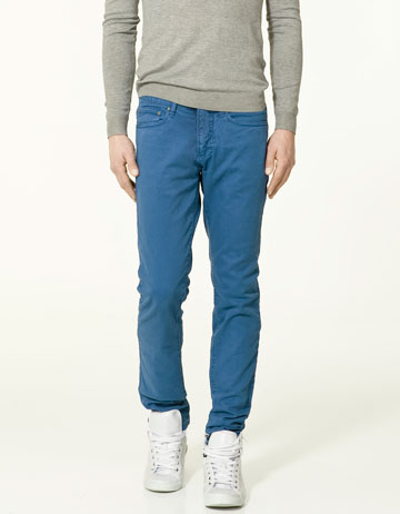 Pantalones hombre Zara azul