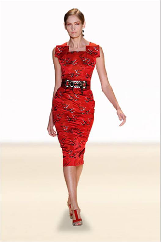 Vestido rojo Carolina Herrera