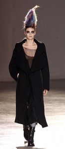 vestidos mujer yohji yamamoto negro transparencias