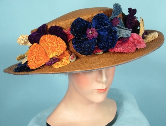 sombrero antique dress retro